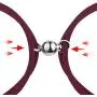 HICOSKY Magnetic Couple Bracelets Set Vows of Eternal Love Jewelry Gifts for Women Men Lover