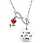 G-Ahora Tale as Old as Time Beauty and The Beast Bracelet Necklace Belle Jewelry