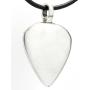 Trilogy Jewelry Pewter Guitar Pick with Skull and Dagger Pendant on Leather Necklace