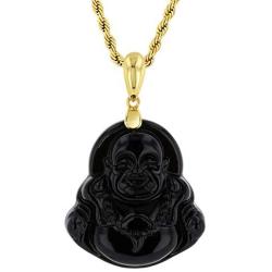 Smiling Laughing Buddha Black Jade Pendant Necklace Rope Chain Genuine Certified Grade A Jadeite Jade Hand Crafted, Jade Neckalce, 14k Gold Filled Buddha necklace, Jade Medallion