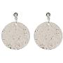 JustMoMoMin Hammered Round Disc Dangle Earrings Polished Circle Drop Earrings for Women Girls Jewelry