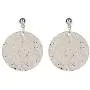 JustMoMoMin Hammered Round Disc Dangle Earrings Polished Circle Drop Earrings for Women Girls Jewelry