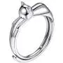 SILVERCUTE Sterling Silver Open Ring Finger Jewelry Vintage Style 3D Animal Crescent Moon Cat/Hollow Kitty/Bulldog/Pearl Cat Ear Statement Ring,Adjustable Size 6 to 12 SILVERCUTE Sterling Silver Open Ring Finger Jewelry Vintage Style 3D Animal Crescent Moon Cat/Hollow Kitty/Bulldog/Pearl Cat Ear Statement Ring,Adjustable Size 6 to 12