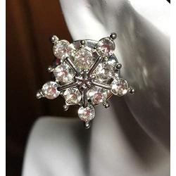 Snap Jewelry Rhinstone Christmas Snowflake 18-20mm Ginger Style Charms by My Prime Gifts