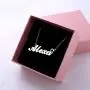 YINSHIFU 18K Gold Plated Name Necklace Personaliaed Name Plate Necklace Gift for Women YINSHIFU 18K Gold Plated Name Necklace Personaliaed Name Plate Necklace Gift for Women