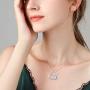 TANGPOET Unicorn Necklace for Girls S925 Sterling Silver Unicorns Gifts Heart Pendant Jewelry for Women Daughter Teens