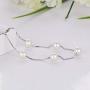 HXZZ Fine Jewelry Women Gifts Freshwater Cultured White Pearl Bracelet and Necklace 925 Sterling Silver