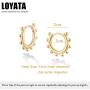 LOYATA Gold Huggie Hoop Earrings 14K Gold Filled Dainty Small Simple Hypoallergenic Jewelry Gift for Women