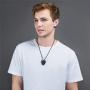 U7 Men Gothic Jewelry Stainless Steel Silver Black Evil Demon Horn Skull Pendant Necklace