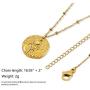 Moronly Zodiac Necklaces for Women 12 Constellation Necklace Stainless Steel Horoscope Astrology Chain Necklace 14K Gold Plated Jewelry Hypoallergenic…