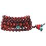 Mandala Crafts Natural Wood 108 Mala Prayer Beads Necklace, Bracelet from for Meditation, Yoga