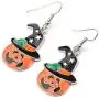 Starain 8 Pairs Halloween Earrings Women Fun Pumpkin Cobweb Spider Earrings Halloween Jewelry Set