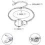 EVER FAITH 925 Sterling Silver Jewelry Gift Two Interlocking Infinity Double Circles Friendship Sister Mother Daughter Bracelet