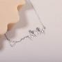 S.Leaf Mom Necklace Heart Necklace Sterling Silver Gifts for Mom New Mom Gifts for Women 14k Gold Dainty Mama Necklace