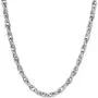 FANCIME White Gold Plated Solid 925 Sterling Silver 3MM Cuban Curb Link Rope Chain Necklace for Men Boys, 20'' FANCIME White Gold Plated Solid 925 Sterling Silver 3MM Cuban Curb Link Rope Chain Necklace for Men Boys, 20''