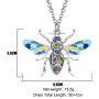 DUOWEI Enamel Honey Bee Necklace Charms Insect Bee Pendant Jewelry Gifts for Women Teen Girls Kids