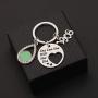 UJIMS Sorority Gift Pink and Green Charm Keychain She Can She Will She Did Inspirational Paraphernalia Graduation Gift for Women Girl