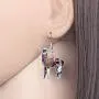 NEWEI Enamel Alloy South America Alpaca Earrings Drop Dangle Fashion Unique Animal Jewelry For Women Girls Gift Charms