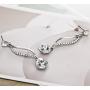 NEOGLORY Jewelry Crystal Wedding Drop Earrings 5 Colors 2'' Embellished with Crystals from Swarovski