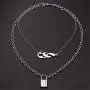 N/Q Punk Gothic Flame Fire Pendant Necklace Drop Dangle Earring Set 14K Silver Plated Cool Hip Hop Streetwear Link Chain Necklace for Women Girls Rock Party Birthday Jewelry Gifts