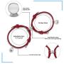 Magnetic Couples Bracelets 2 PCS Mutual Attraction Relationship Matching Friendship Rope Bracelet Set Gift for Boyfriend Girlfriend Him Her BFF Best Friends