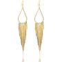 VIJIV 1920s Long Drop Tassel Earrings 20s Flapper Jewelry Costume Accessories