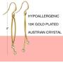 OMC Jewelry 10K Gold/Rhodium Plated Pendulum Drop Earrings