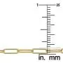 14k Yellow Gold Paperclip Chain Necklace, 3mm 14k Yellow Gold Paperclip Chain Necklace, 3mm