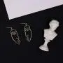 Art Abstract Side Face Silhouette Stud Earrings for Women Girl Minimalist Hollow Face Fun Drop Dangle Earrings Geometric Face Jewelry Art Abstract Side Face Silhouette Stud Earrings for Women Girl Minimalist Hollow Face Fun Drop Dangle Earrings Geometric Face Jewelry