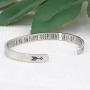 Joycuff Bracelets for Women Inspirational Stainless Steel Cuff Bagnle Jewelry Christmas Birthday Gift for Her