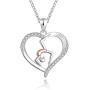 925 Sterling Silver Gymnast Gymnastic Dance Necklace Yoga Sports Heart Pendant Jewelry Birthday Gift Girl Dancer Women Her