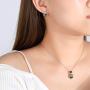 Mom Necklace for Women Mother Daughter Jewelry Mothers Day Crystal Heart Pendant Necklaces Accent Chain Love Forever Charm Inspirational Gift for Her Wife Sister Girlfriend