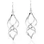 Trendy 3D Spiral .925 Sterling Silver Dangle Earrings Trendy 3D Spiral .925 Sterling Silver Dangle Earrings