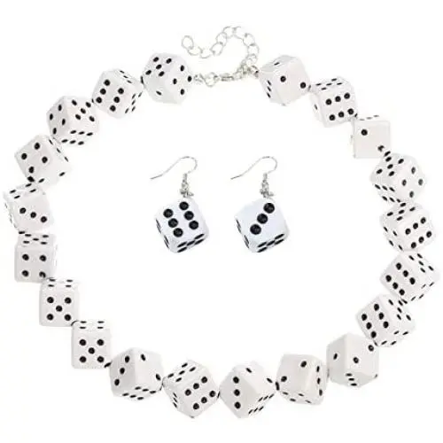 2/4 Pairs Funny Geometric 3D Dice Dangle Earrings Simulation Dice Sieve Earrings Punk Resin Black/White/Blue/Red/Pink Cube Dice Drop Earrings Necklace for Women Girls Party Jewelry 2/4 Pairs Funny Geometric 3D Dice Dangle Earrings Simulation Dice Sieve Earrings Punk Resin Black/White/Blue/Red/Pink Cube Dice Drop Earrings Necklace for Women Girls Party Jewelry