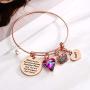 Whenever You Feel Overwhelmed Remember Whose Straighten Your Crown Bracelet, Rose Gold Inspirational Bracelets Gifts for Daughter, Best Friend, Niece, Bonus Mom, Cousin, Teacher, Women Girls Jewelry