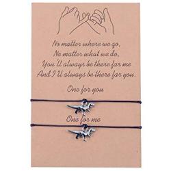 GBTBYS Pinky Promise Charm Bracelets for Women Teen Girls Lovely Distance Matching Mother Daughter Best Friends Friendship Couple Adjustable Handmdade Bracelet Gifts