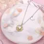 Initial Sunflower Necklaces for Women, 14k Gold Plated Sunflower Necklace CZ Heart Initial Letter Sunflower Pendant Necklace You are My Sunshine Sunflower Jewelry Gifts for Women Girls Alphabet A - Z