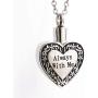 New Always with Me Heart Cremation Jewelry Pendant Urn Keepsake Necklace for Ashes,Locket Stainless Steel Keepsake Waterproof Memorial Pendant for Love,with Tools and Box