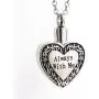 New Always with Me Heart Cremation Jewelry Pendant Urn Keepsake Necklace for Ashes,Locket Stainless Steel Keepsake Waterproof Memorial Pendant for Love,with Tools and Box