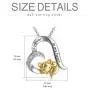 Sterling Silver Rabbit Butterfly Turtle Fox Necklace Heart Pendant Forever in My Heart Necklace for Women Girls Friends Sterling Silver Rabbit Butterfly Turtle Fox Necklace Heart Pendant Forever in My Heart Necklace for Women Girls Friends