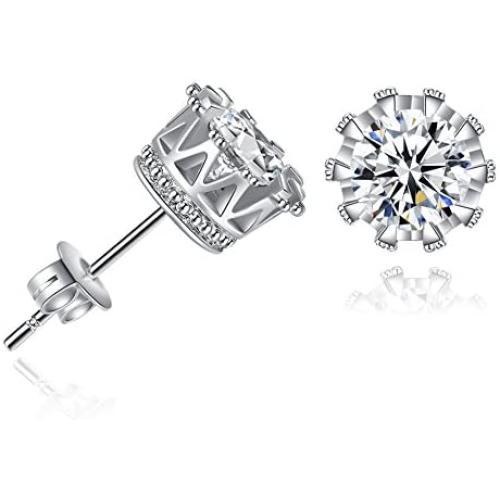 Earrings Female Crown Earrings Fashion Zirconia Earrings