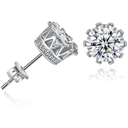 Earrings Female Crown Earrings Fashion Zirconia Earrings