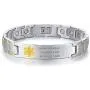 XUANPAI Custom Engraving Watch Band Stainless Steel Magnet Therapy Medical Alert ID Bracelet,Adjustable XUANPAI Custom Engraving Watch Band Stainless Steel Magnet Therapy Medical Alert ID Bracelet,Adjustable