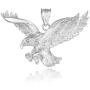 Animal Kingdom 925 Sterling Silver Flying Eagle Pendant