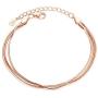 MIXIA Rose Gold/Silver Color Alloy Multilayer Bracelets Snake Chain Charm Bracelets for Women Personality Jewelry