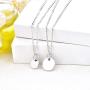 JO WISDOM Choker Layered Y Necklaces,925 Sterling Silver Choker Layered Coin Pendant Necklace,Jewelry for Women