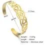 LIKGREAT Hollow Celtic Knot Stainless Steel Bracelets Viking Irish Cuff Bangle for Women Men LIKGREAT Hollow Celtic Knot Stainless Steel Bracelets Viking Irish Cuff Bangle for Women Men