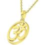 JO WISDOM Women OM Necklace,925 Sterling Silver Indian Yoga Aum Om Ohm Necklace