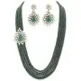 Aheli Ethnic Multi Strand Beaded Necklace Earrings Indian Bollywood Fashion Jewelry for Women Aheli Ethnic Multi Strand Beaded Necklace Earrings Indian Bollywood Fashion Jewelry for Women