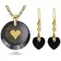 120 Languages I Love You Necklace and Crystal Heart Dangle Earrings Romantic Jewelry Set Love Pendant is 24k Gold Inscribed in Miniature Text on Cubic Zirconia, 18'' Gold Plated Silver Chain 120 Languages I Love You Necklace and Crystal Heart Dangle Earrings Romantic Jewelry Set Love Pendant is 24k Gold Inscribed in Miniature Text on Cubic Zirconia, 18'' Gold Plated Silver Chain